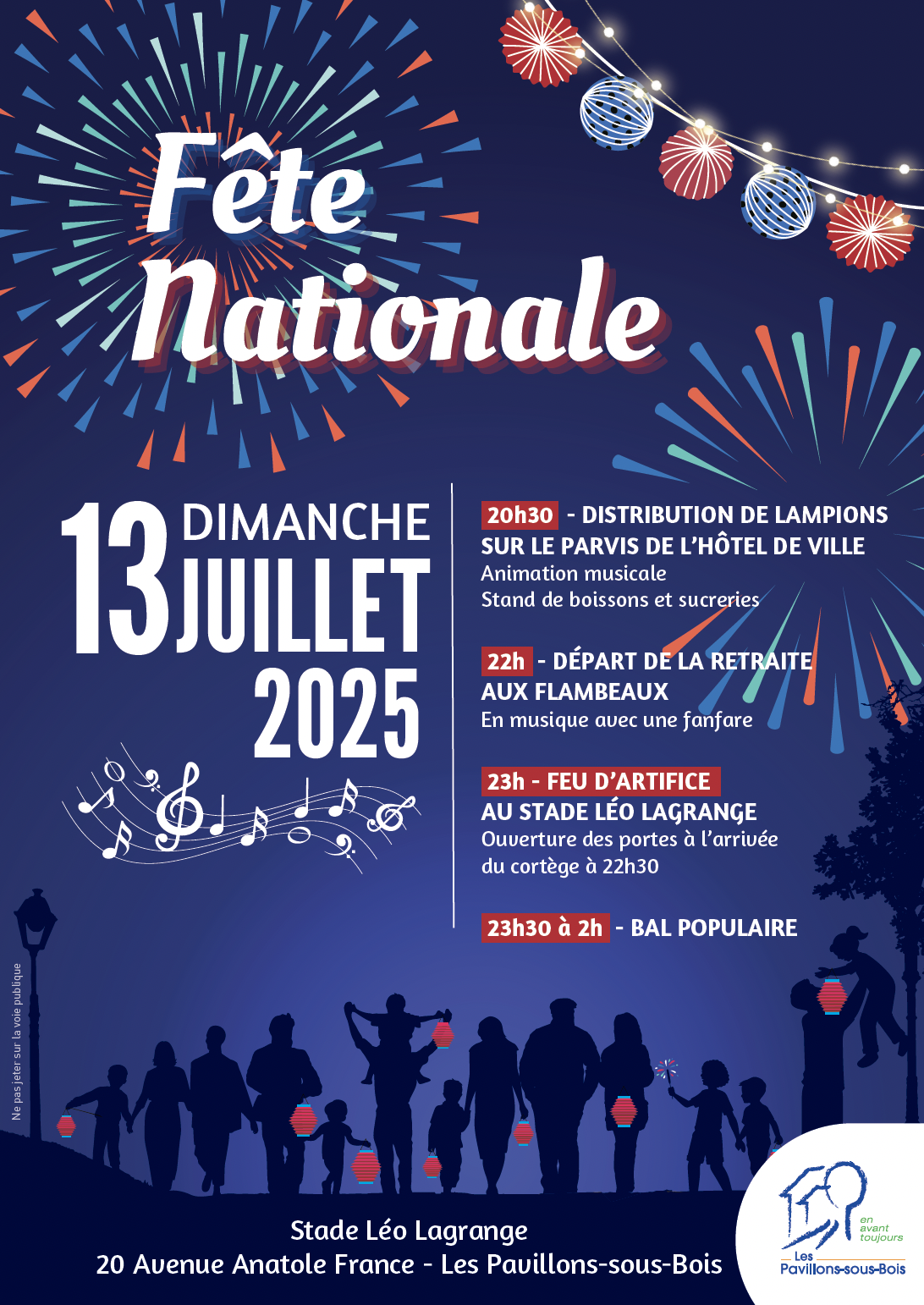 Fête Nationale dimanche 13 juillet