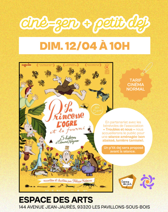 Ciné zen et p'tit déj "La princesse, l'Ogre et la Fourmi"